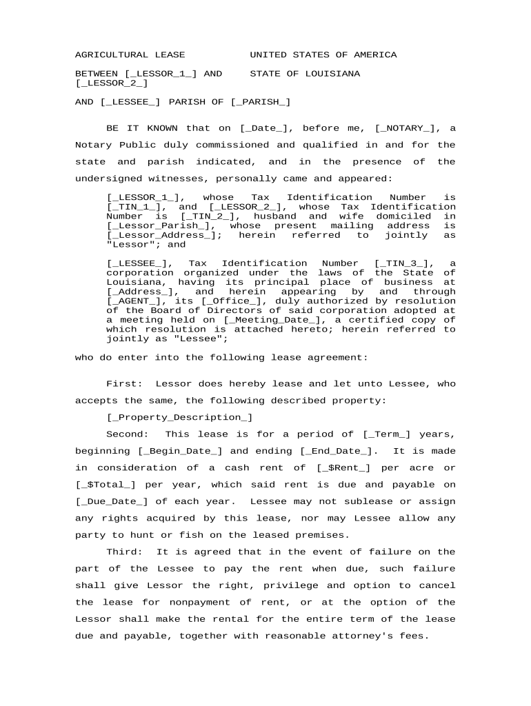 Louisiana school board land for lease Fill out & sign online DocHub