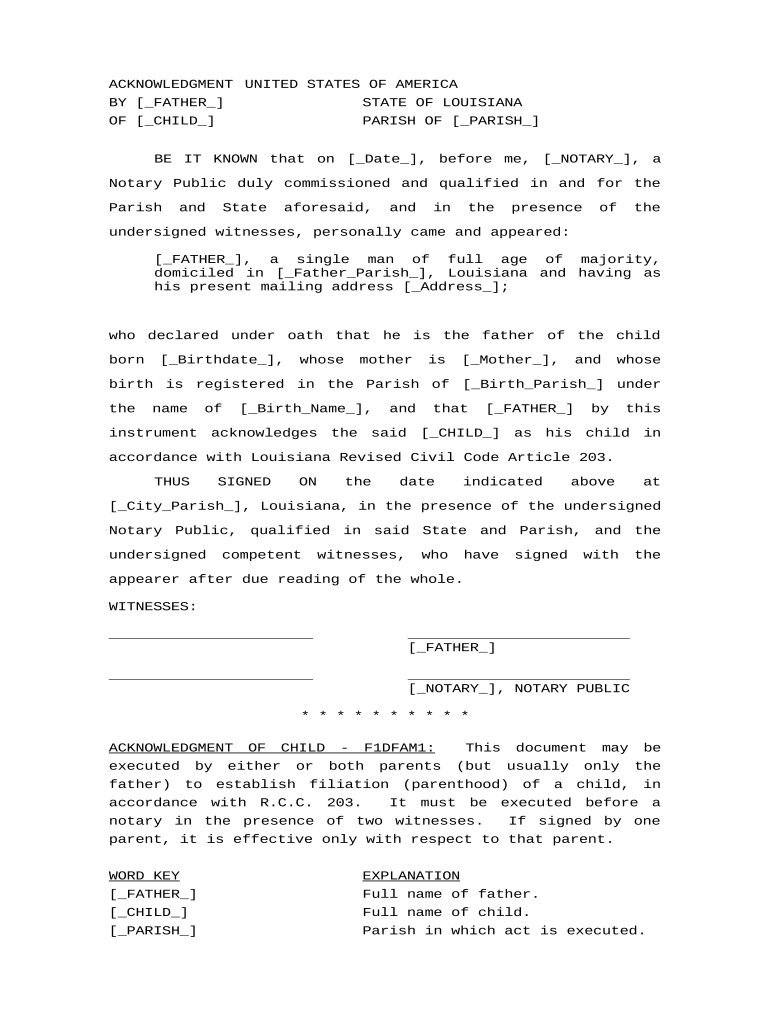 louisiana father Preview on Page 1