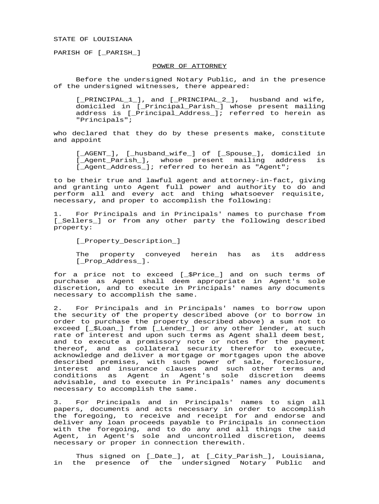 louisiana attorney contract Preview on Page 1