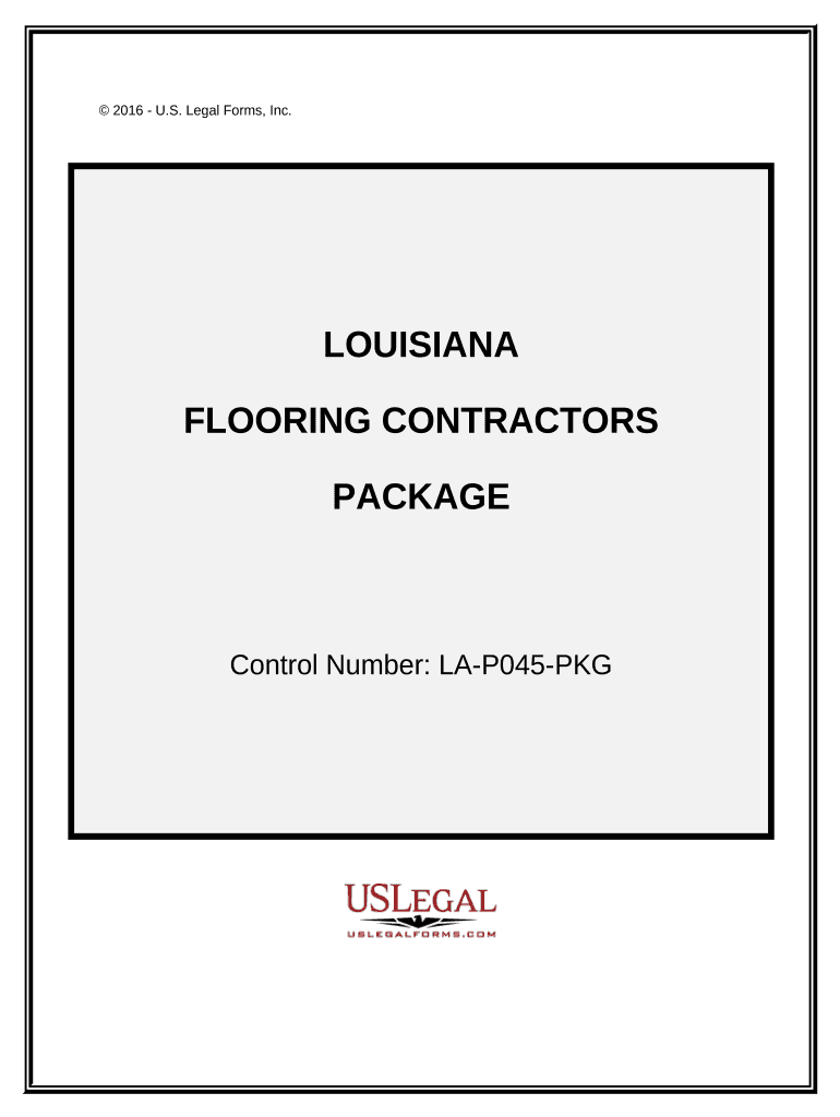 Flooring Contractor Package - Louisiana Preview on Page 1