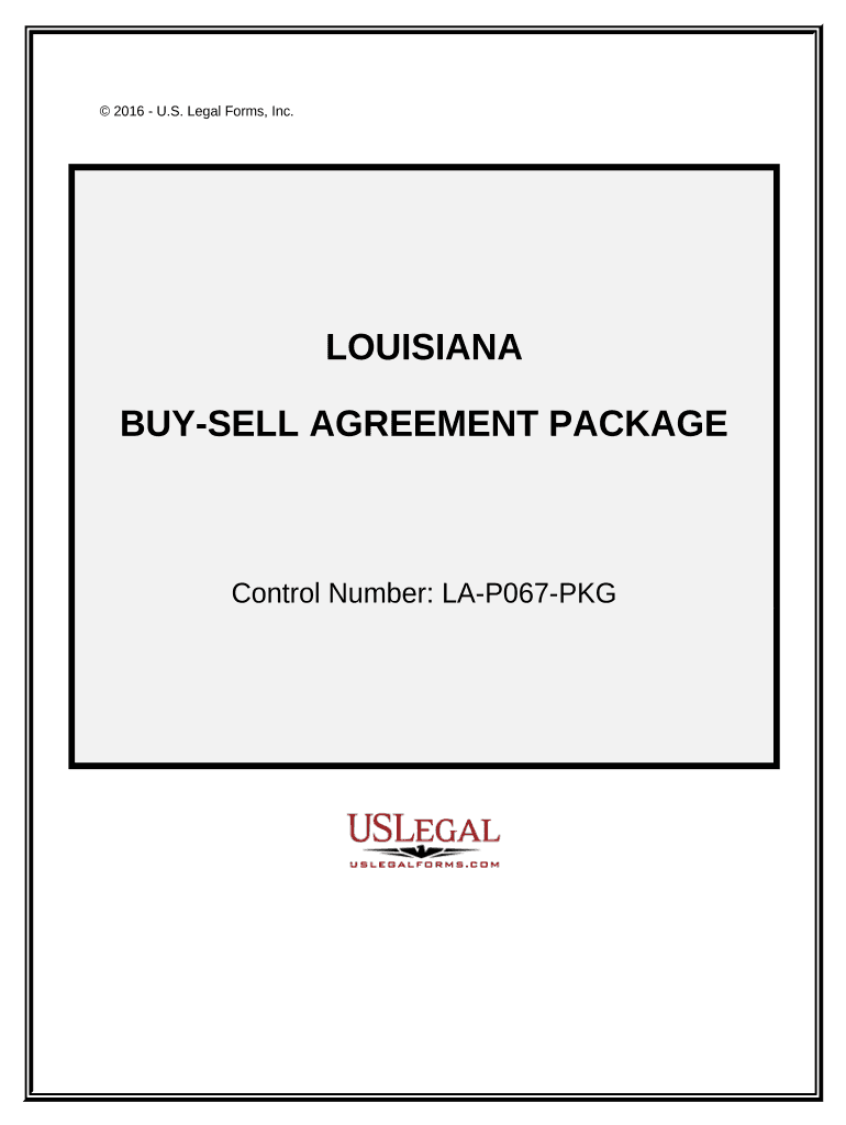 Buy Sell Agreements Package - Louisiana Preview on Page 1