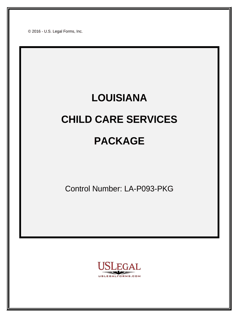 Child Care Services Package - Louisiana Preview on Page 1