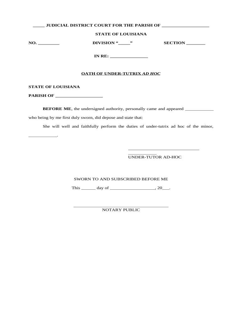 louisiana ad hoc Preview on Page 1