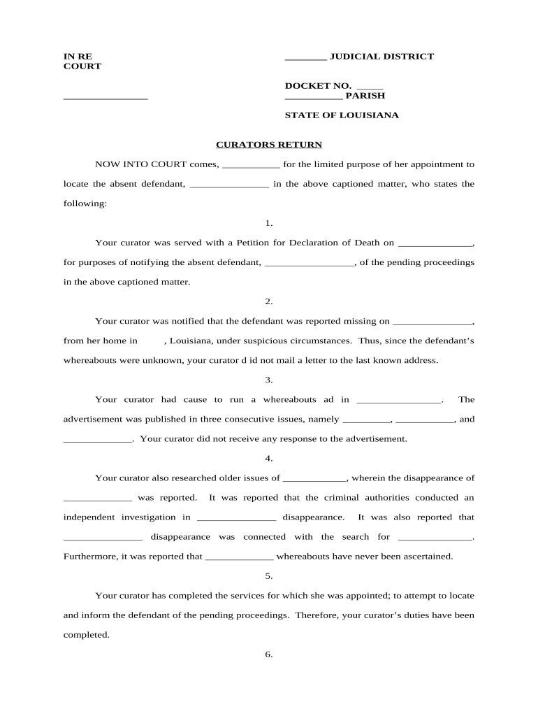 curator ad litem Preview on Page 1