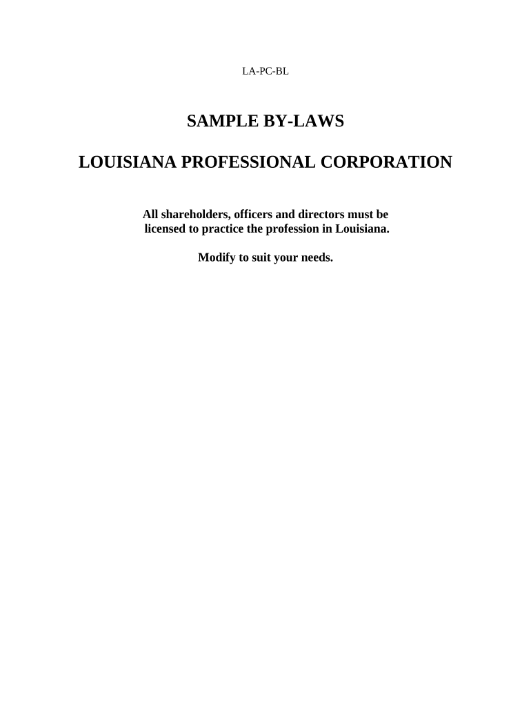 louisiana bylaws Preview on Page 1