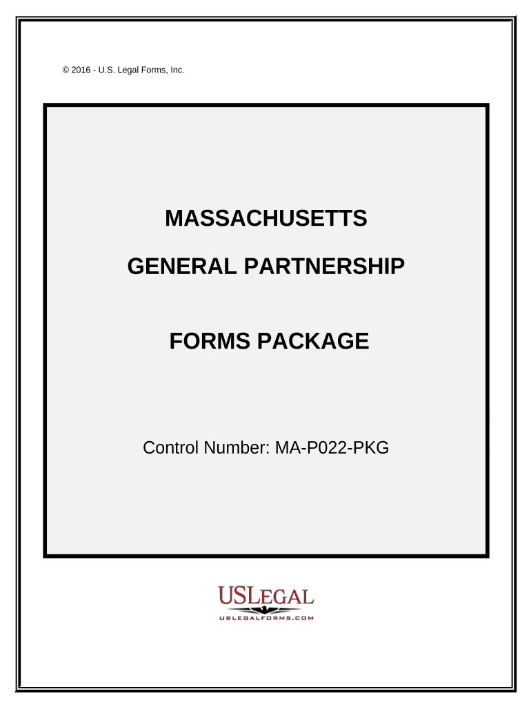 General Partnership Package - Massachusetts Preview on Page 1