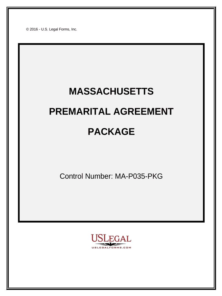 Premarital Agreements Package - Massachusetts Preview on Page 1