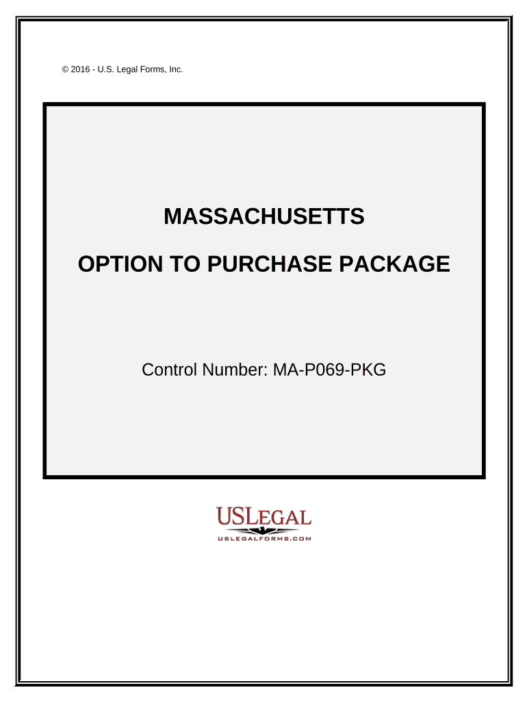 Option to Purchase Package - Massachusetts Preview on Page 1