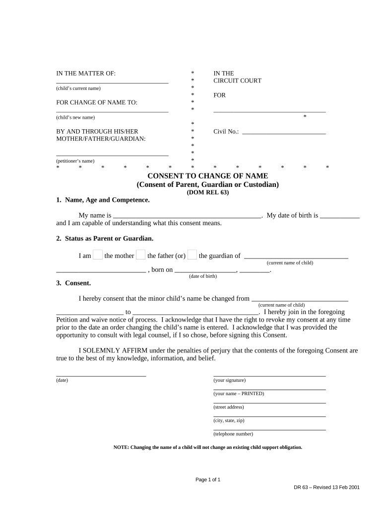 consent change name Preview on Page 1
