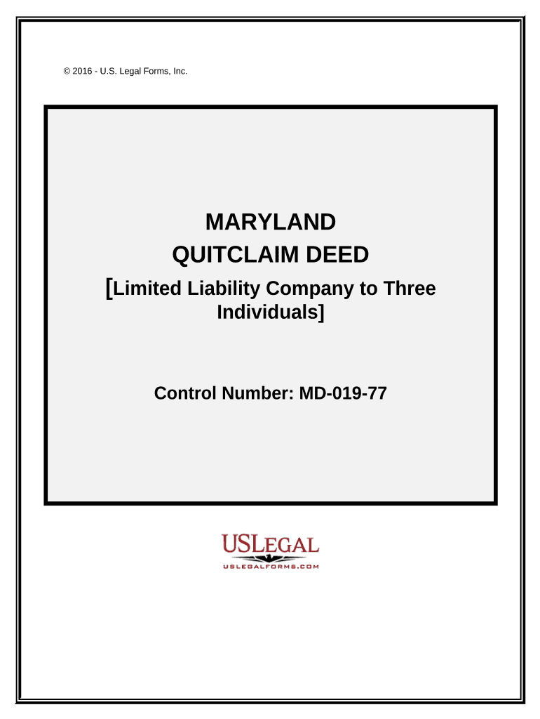 maryland quitclaim deed Preview on Page 1.