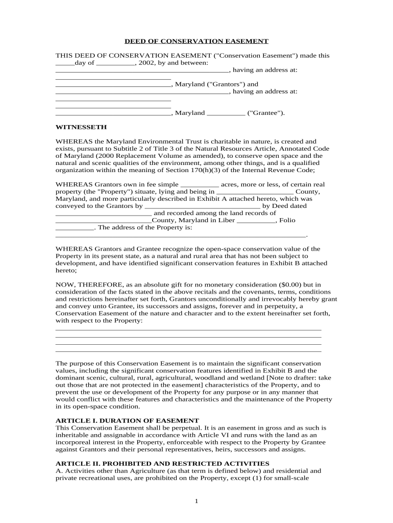 maryland easement Preview on Page 1