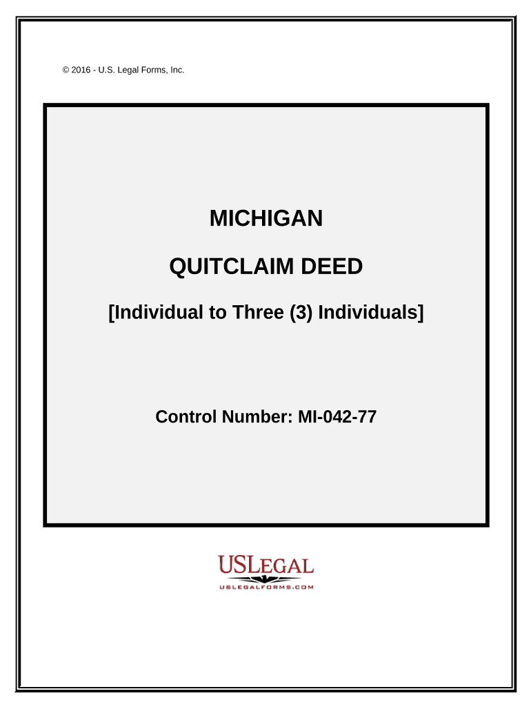 michigan quit claim deed Preview on Page 1.