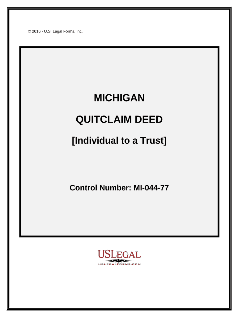 quit claim deed to trust Preview on Page 1