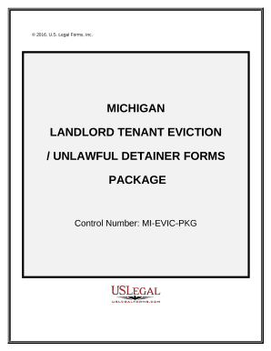 Michigan Landlord Tenant Eviction Forms