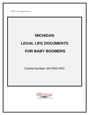 Michigan Legal Life Documents for Baby Boomers