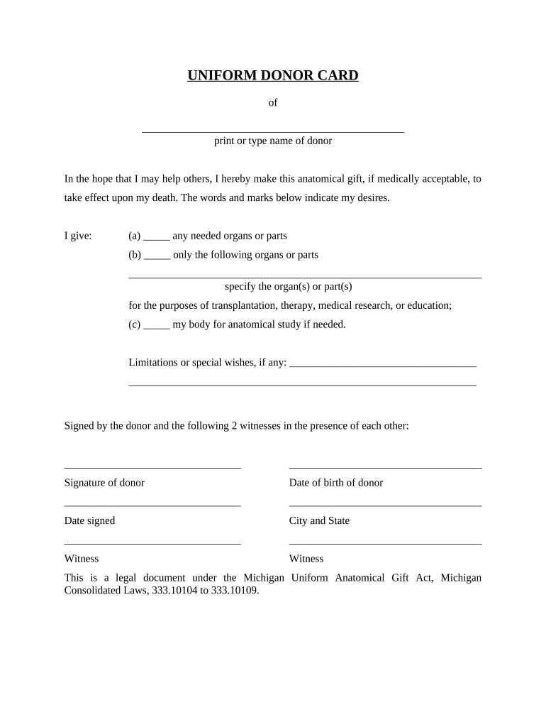 michigan anatomical Preview on Page 1