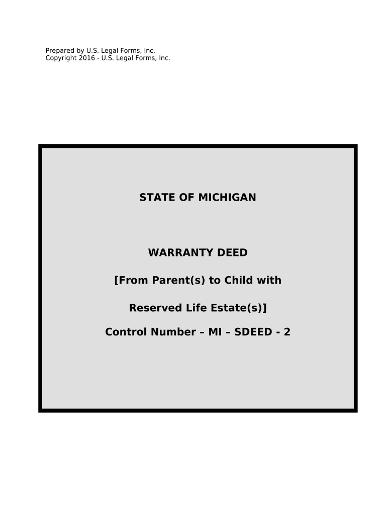 deed reserving life estate Preview on Page 1