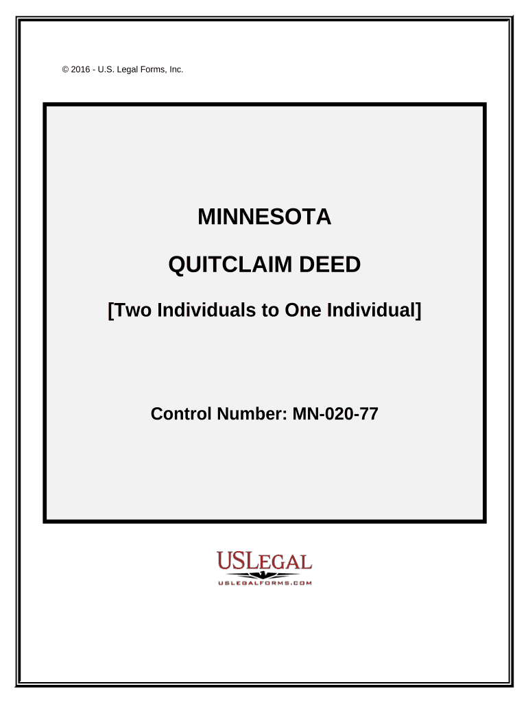 quit claim deed mn cost Preview on Page 1