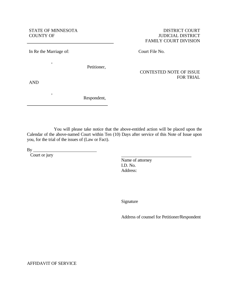 notice trial date Preview on Page 1