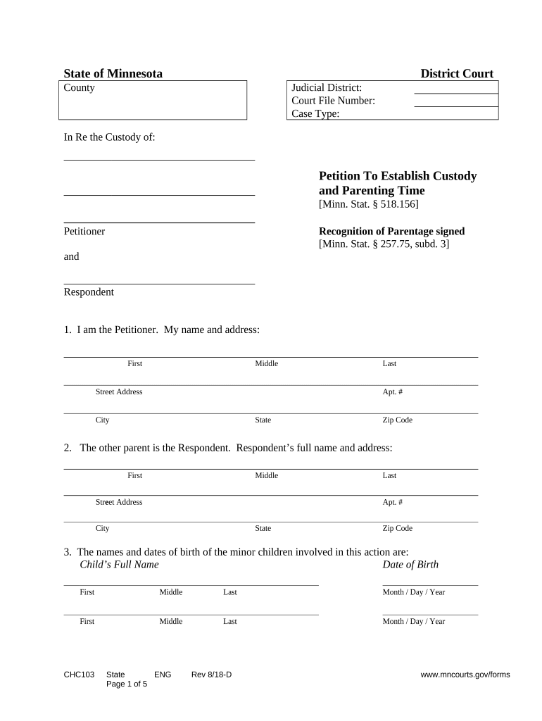 minnesota affidavit support Preview on Page 1