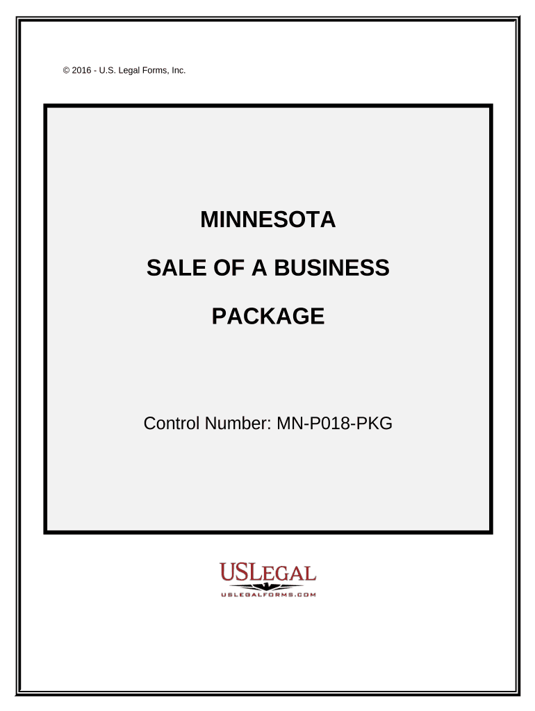 Sale of a Business Package - Minnesota Preview on Page 1