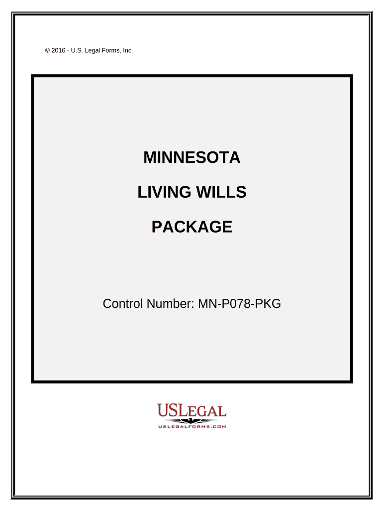 Living Wills and Health Care Package - Minnesota Preview on Page 1.