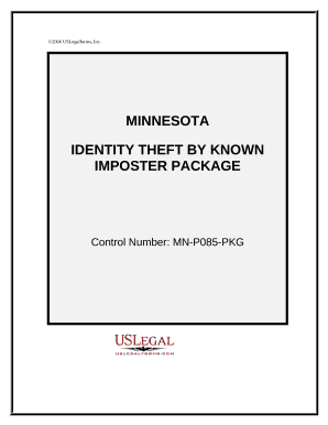 Identity Theft by Known Imposter Package - Minnesota