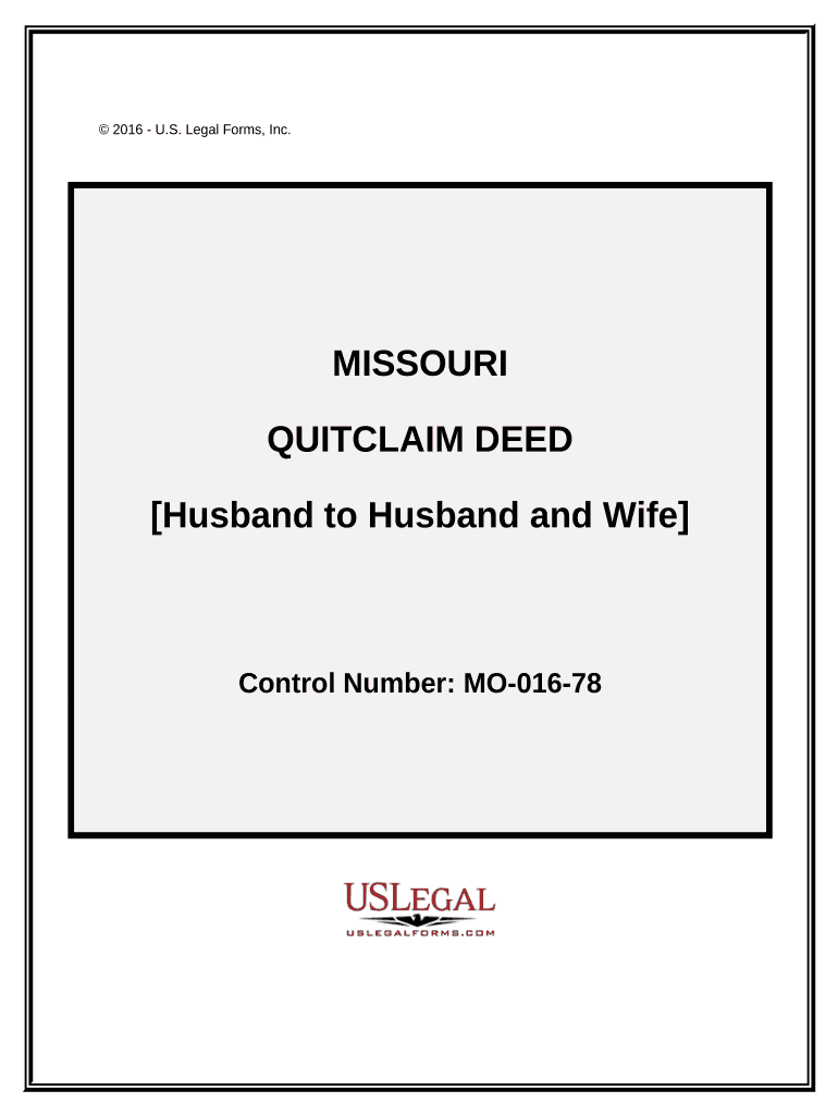 quit claim deed between spouses Preview on Page 1