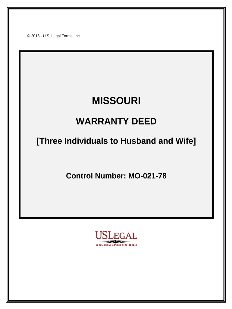 warranty deed missouri Preview on Page 1