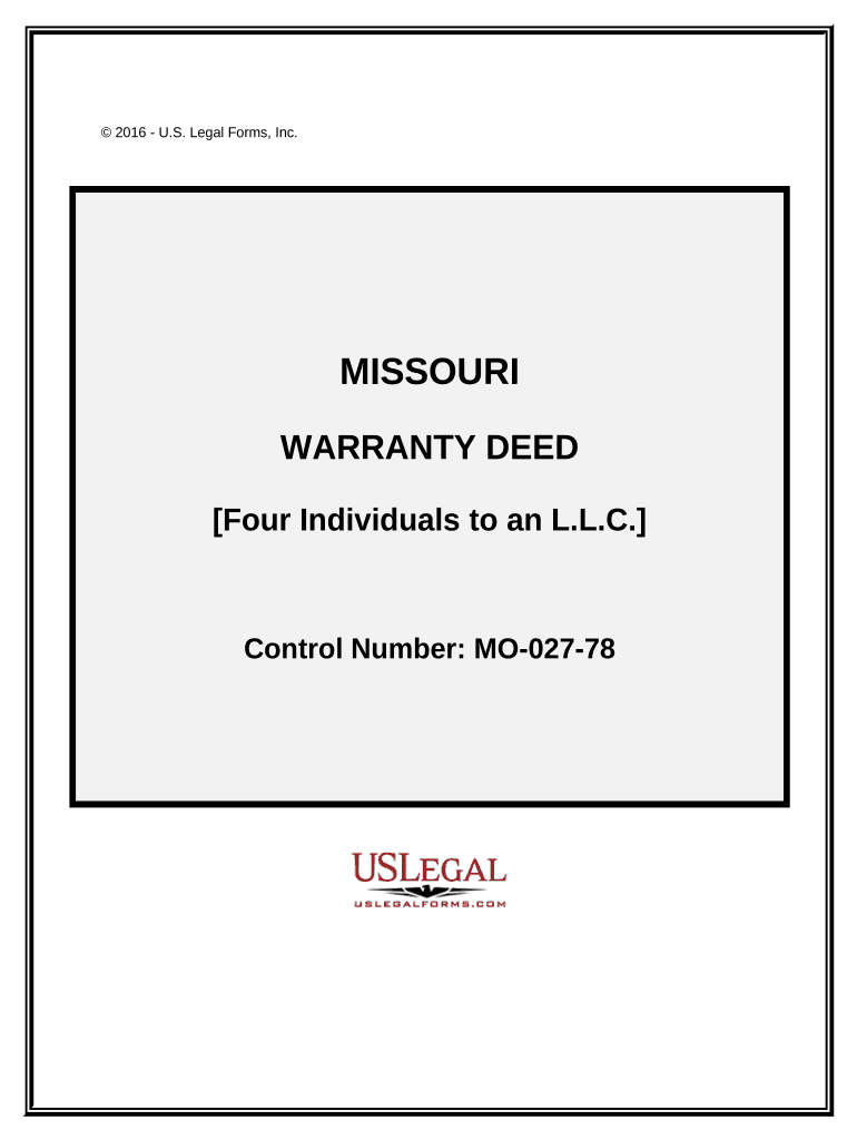 missouri warranty deed Preview on Page 1