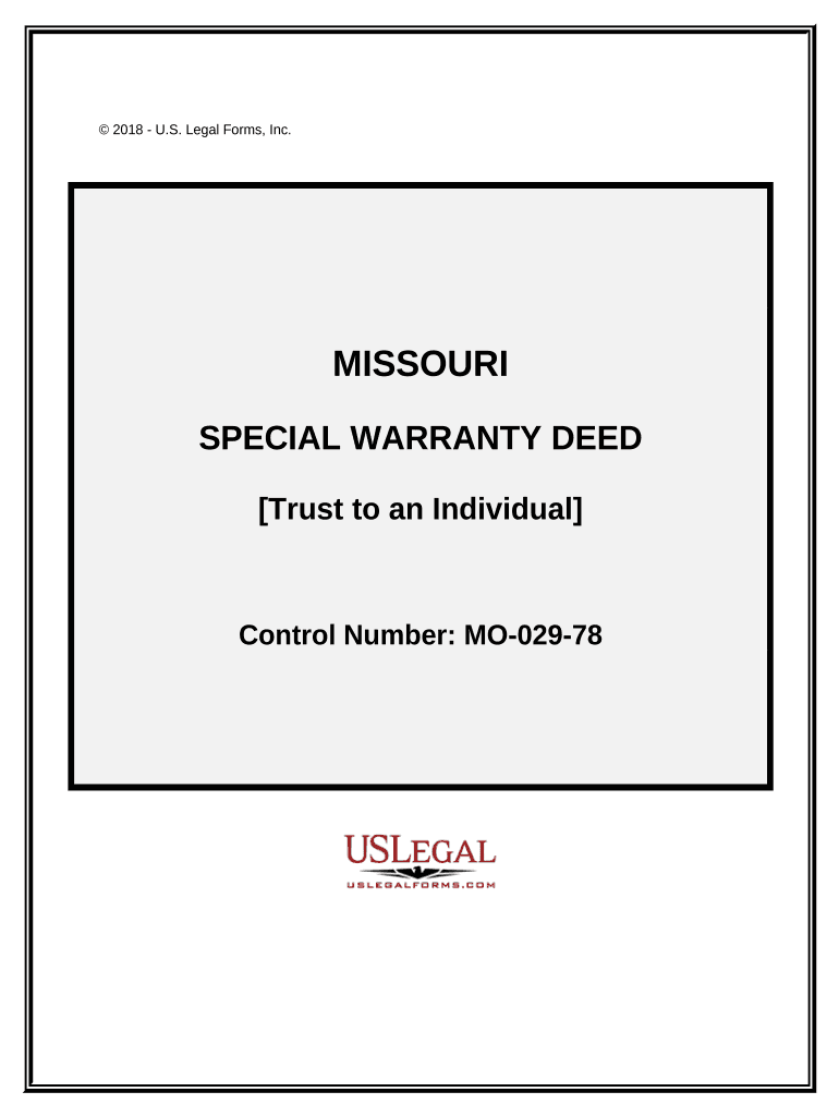 special warranty deed missouri Preview on Page 1