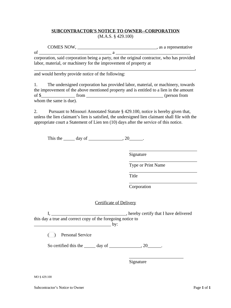 missouri llc company Preview on Page 1