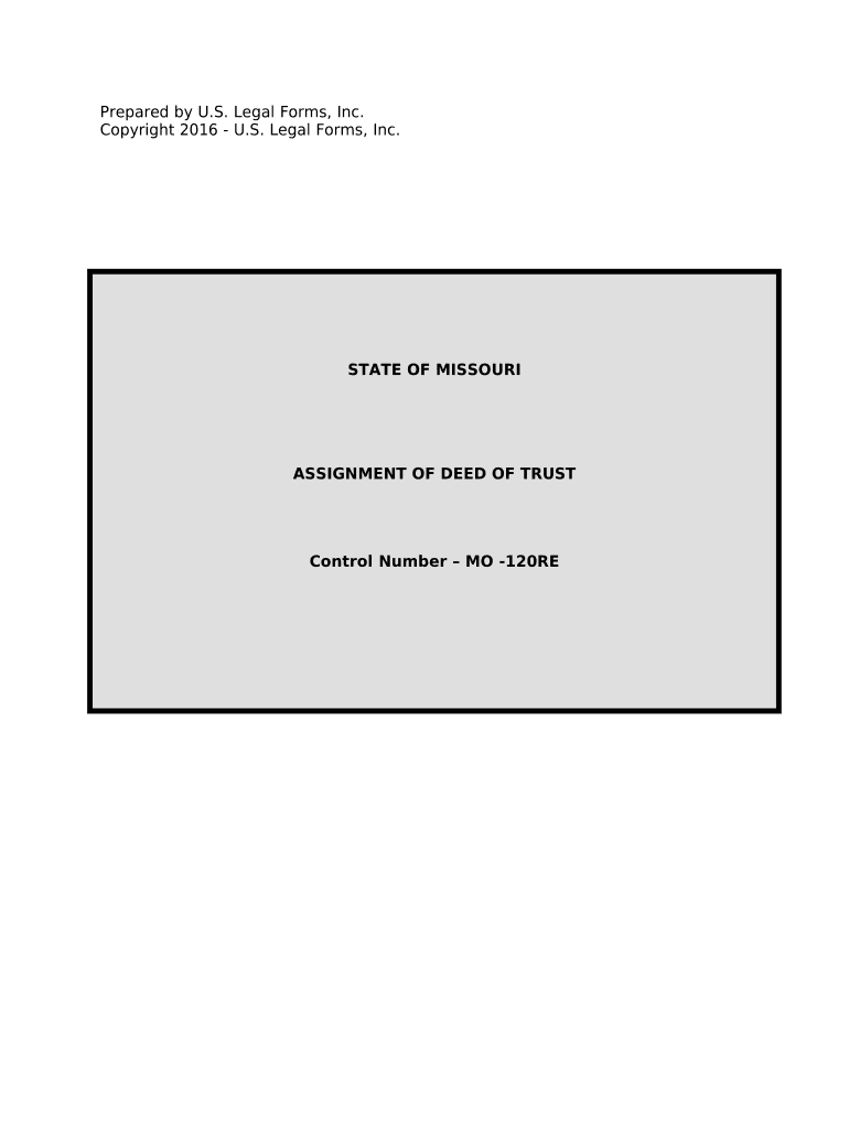 Assignment of Deed of Trust by Individual Mortgage Holder - Missouri Preview on Page 1