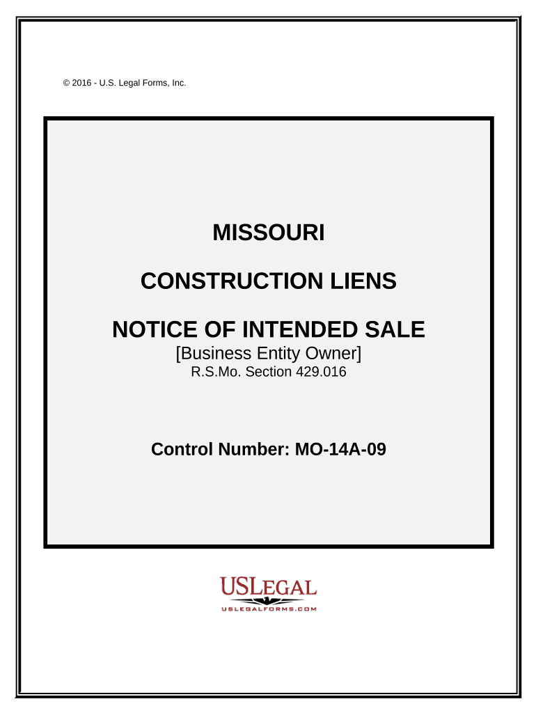 notice of sale or transfer missouri Preview on Page 1