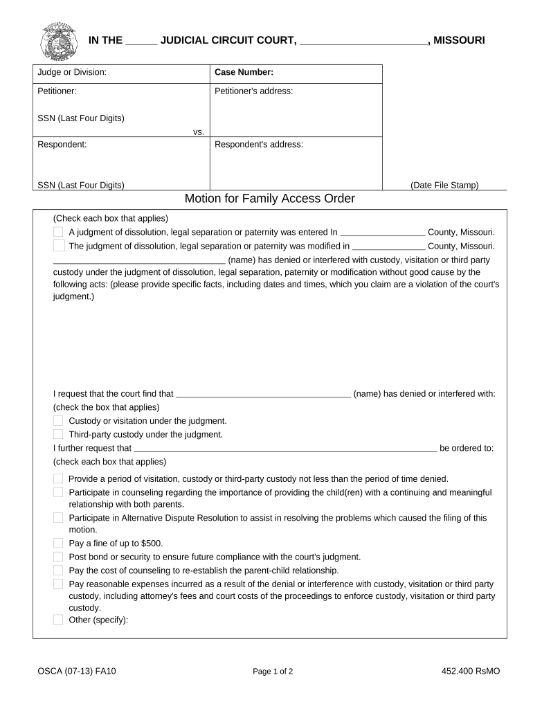 access order form Preview on Page 1.