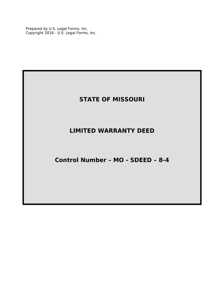 missouri warranty deed Preview on Page 1