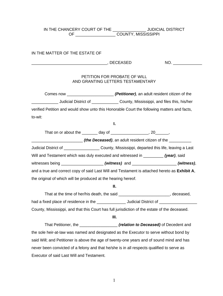 ms petition Preview on Page 1.