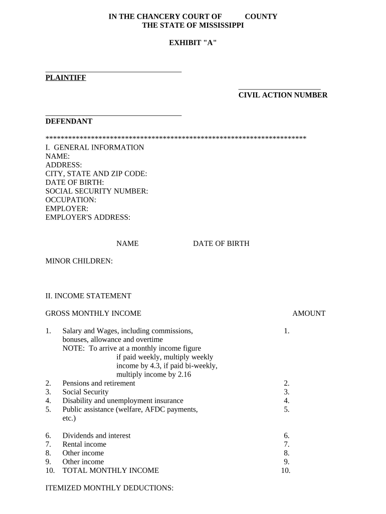 financial statement 805 Preview on Page 1