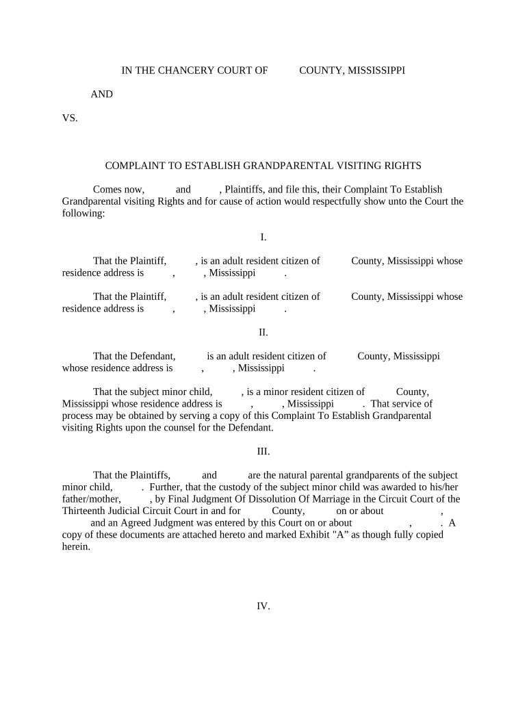 grandparents rights in mississippi Preview on Page 1.