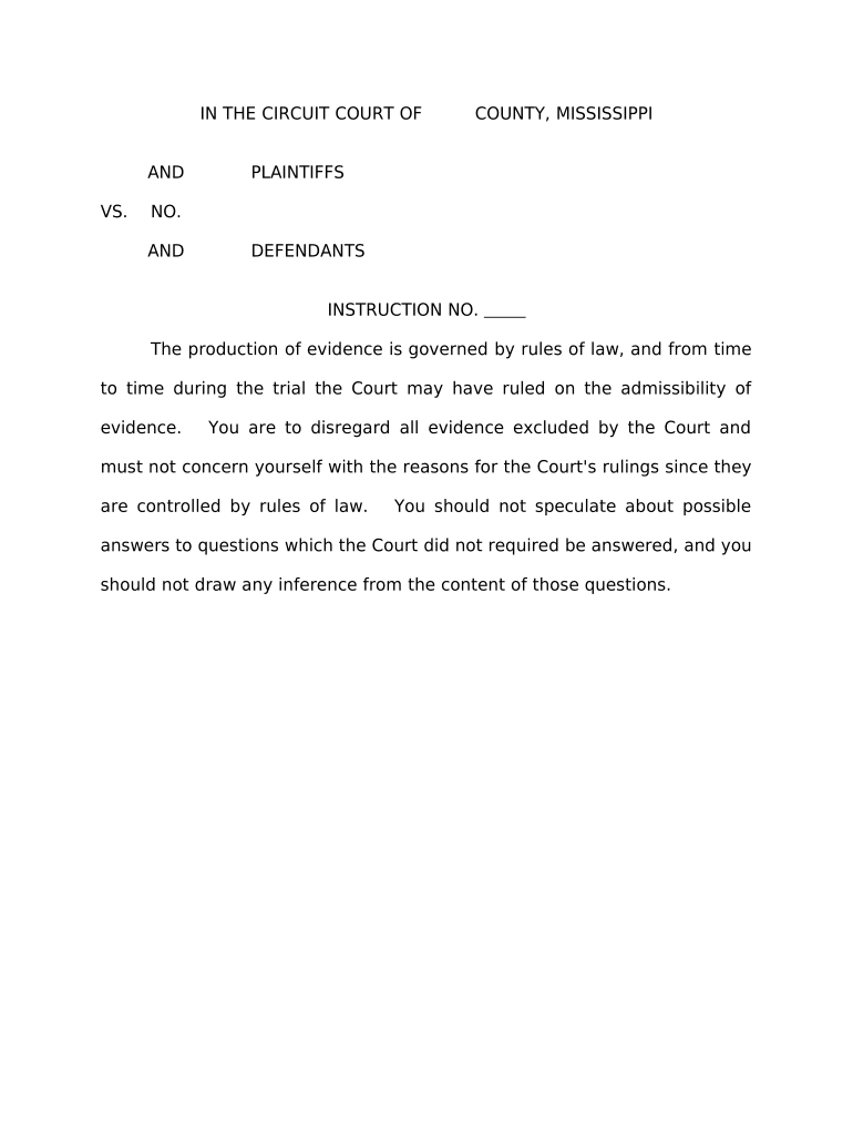 jury instruction court Preview on Page 1