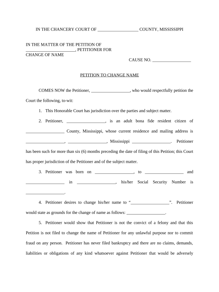 mississippi petition change Preview on Page 1.