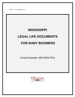 Mississippi Legal Life Documents for Baby Boomers
