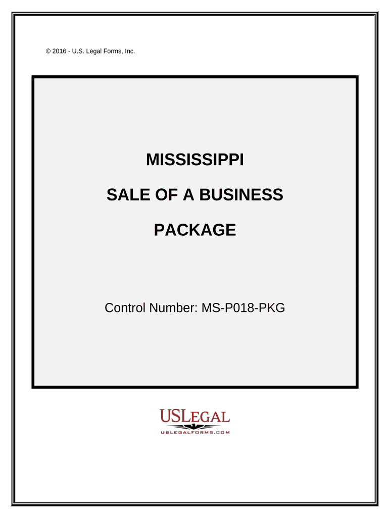 Sale of a Business Package - Mississippi Preview on Page 1