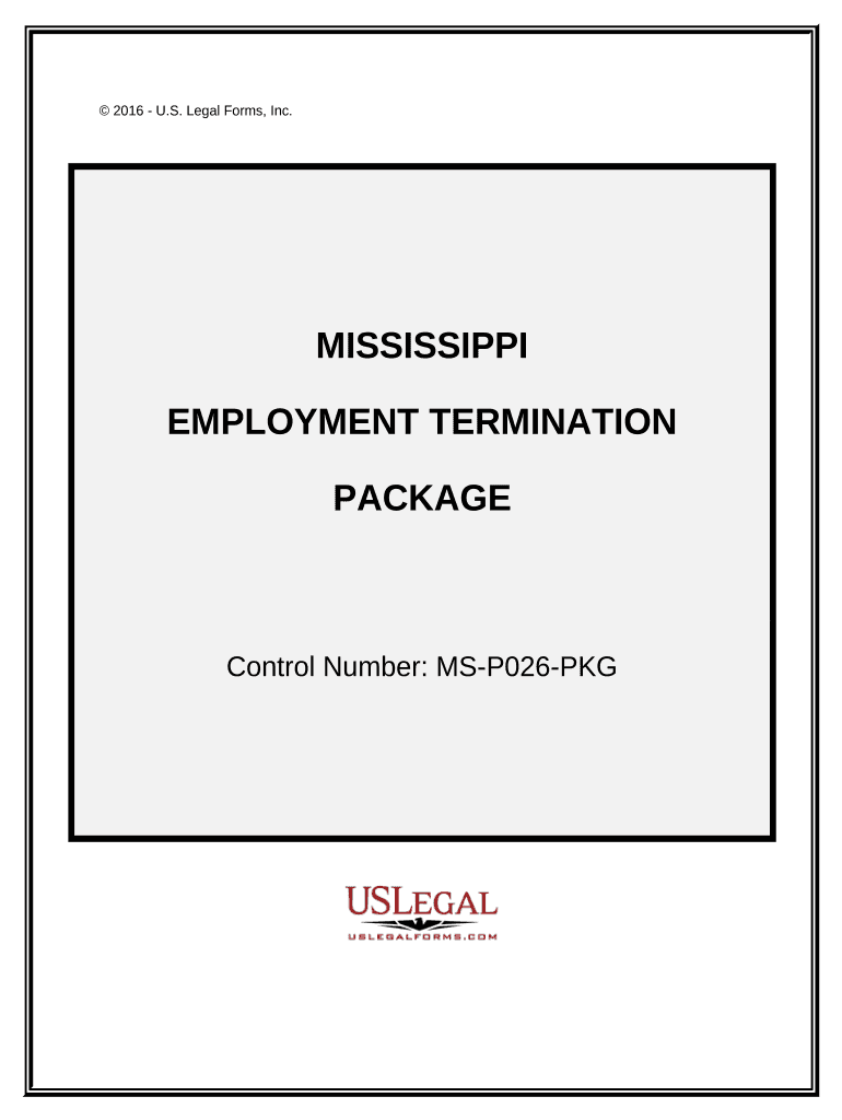Employment or Job Termination Package - Mississippi Preview on Page 1