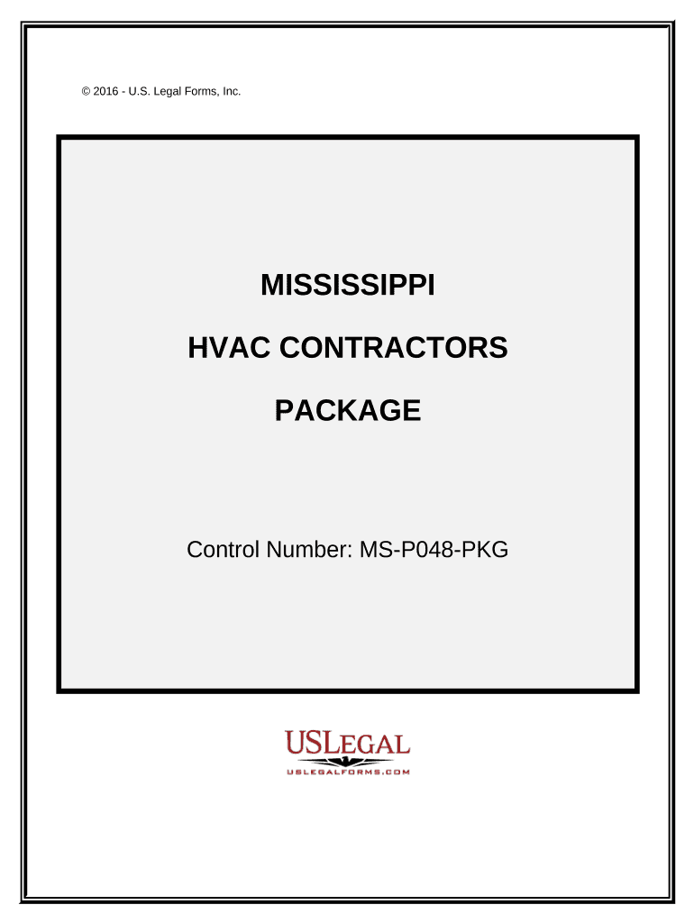 HVAC Contractor Package - Mississippi Preview on Page 1