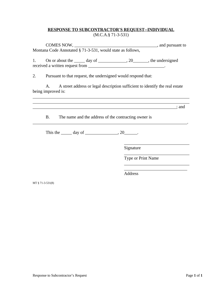 montana response Preview on Page 1