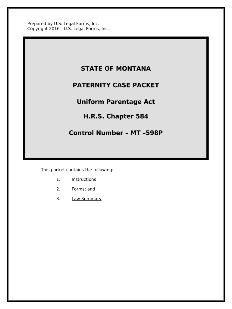 how long does a father have to establish paternity in montana Preview on Page 1