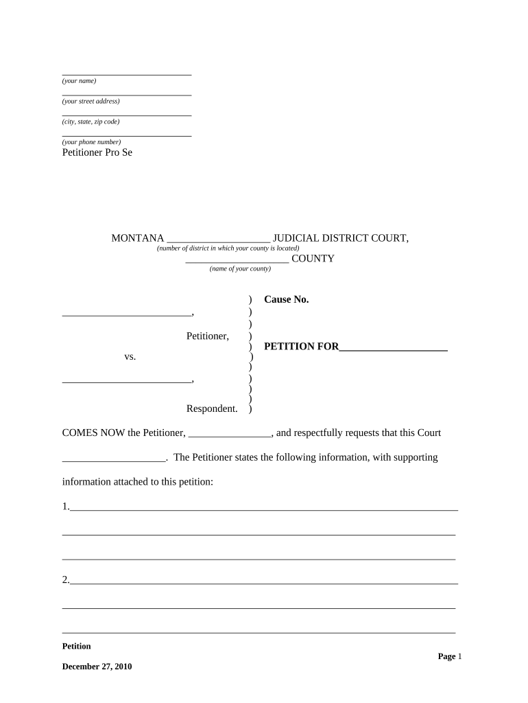 petition district court Preview on Page 1.