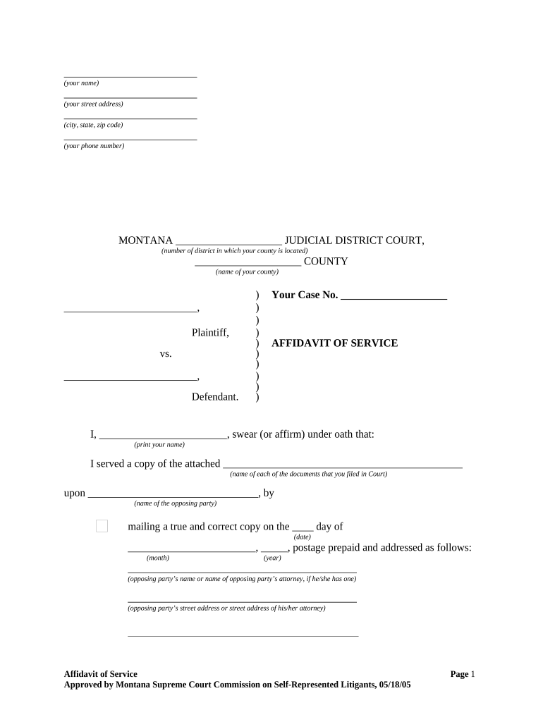 montana service uslegal Preview on Page 1