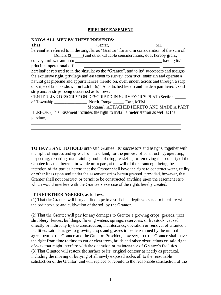 montana easement Preview on Page 1